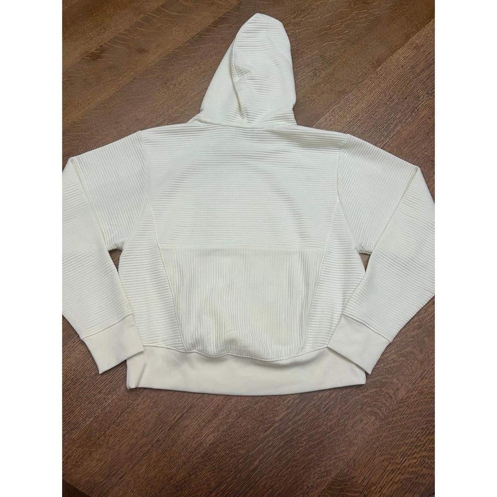 DSG Women's Ribbed Kangaroo Pocket Hoodie Cream size‎ S - Picture 7 of 7